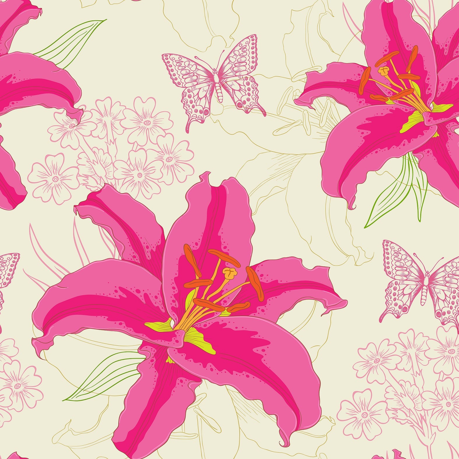Tiger Lily Pink Flower