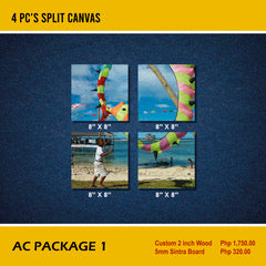 AC Package 1 - 4 pc's split canvas