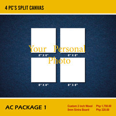 AC Package 1 - 4 pc's split canvas