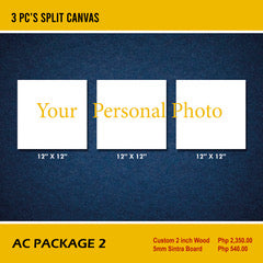 AC Package 2 - 3 pc's split canvas