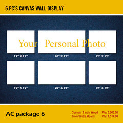 AC Package 6 - 6 pc's canvas wall display