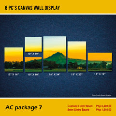 AC Package 7 - 6 pc's canvas wall display
