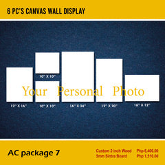 AC Package 7 - 6 pc's canvas wall display