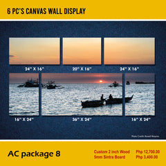 AC Package 8 - 6 pc's canvas wall display