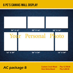 AC Package 8 - 6 pc's canvas wall display