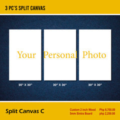 Split Canvas C - 3 pc's split canvas